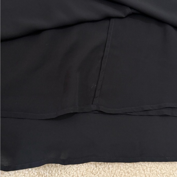 Black/White Colorblock Sleeveless Midi Dress - Picture 6 of 6